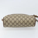 GUCCI GG Supreme Web Sherry Line Bag PVC Beige Gold 001 44 6655 Auth 171924-5