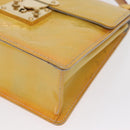 LOUIS VUITTON Monogram Vernis Spring street Hand Bag Gris M91029 LV Auth 171927-15