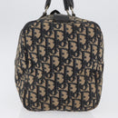 Christian Dior Trotter Canvas Boston Bag Navy Silver Auth 171932-3