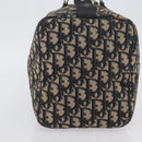 Christian Dior Trotter Canvas Boston Bag Navy Silver Auth 171932-4