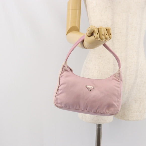 PRADA Handtasche Nylon Pink Auth 171934