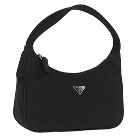PRADA Hand Pouch Nylon Black Auth 171938