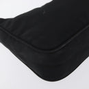 PRADA Hand Pouch Nylon Black Auth 171938-16