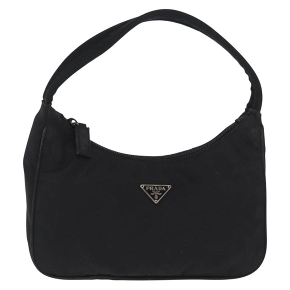 PRADA Hand Pouch Nylon Black Auth 171938