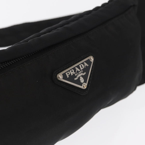 PRADA Heuptas Nylon Zwart Auth 171943