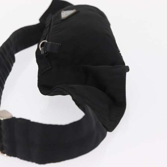 PRADA Waist bag Nylon Black Auth 171943