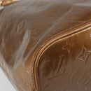 LOUIS VUITTON Monogram Vernis Houston Hand Bag Bronze M91122 LV Auth 171944-14