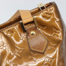 LOUIS VUITTON Monogram Vernis Houston Hand Bag Bronze M91122 LV Auth 171944-17