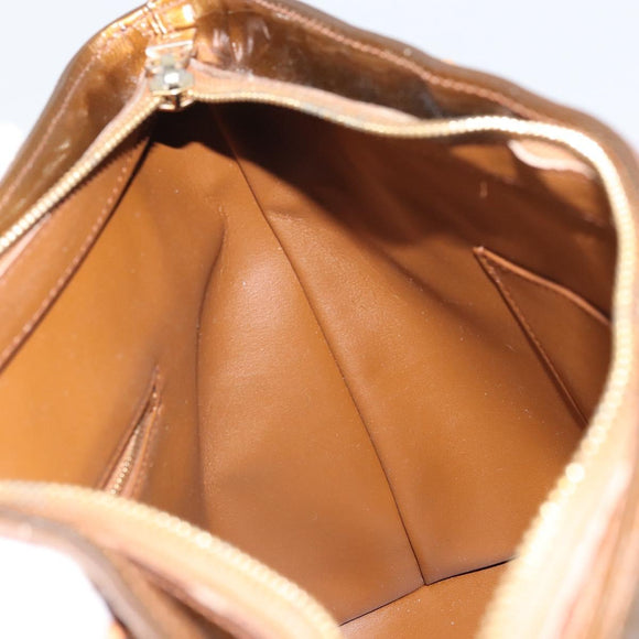 LOUIS VUITTON Monogram Vernis Houston Hand Bag Bronze M91122 LV Auth 171944