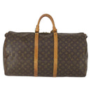 LOUIS VUITTON Monogram Keepall 55 Boston Tas M41424 LV Auth 171947-2