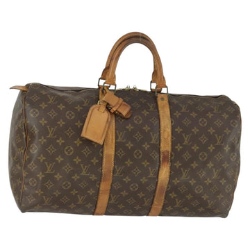 LOUIS VUITTON Monogram Keepall 50 Boston Bag M41426 LV Auth 171948