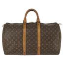 LOUIS VUITTON Monogram Keepall 50 Boston Bag M41426 LV Auth 171948-2