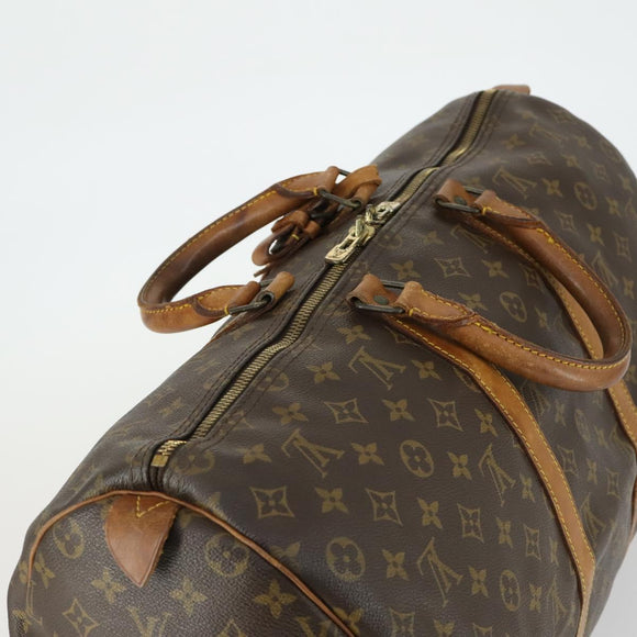 LOUIS VUITTON Monogram Keepall 50 Boston Bag M41426 LV Auth 171948