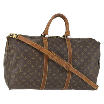 LOUIS VUITTON Monogram Keepall Bandouliere 50 Boston Bag M41416 LV Auth 171949