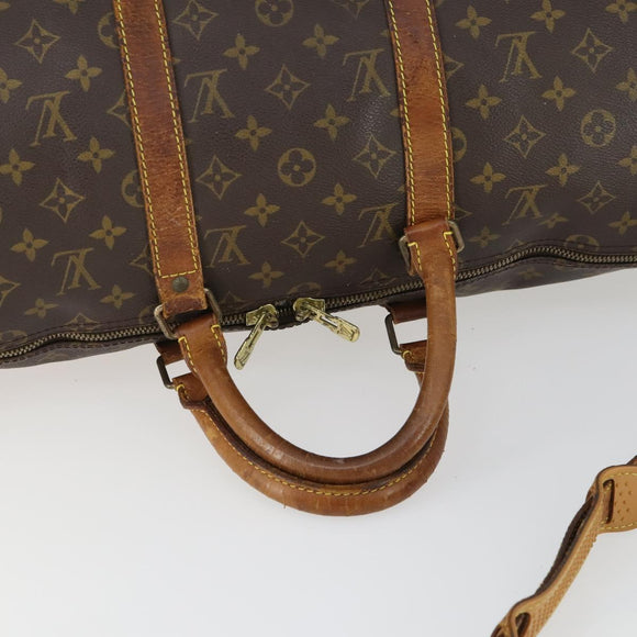 LOUIS VUITTON Monogram Keepall Bandouliere 50 Boston Bag M41416 LV Auth 171949