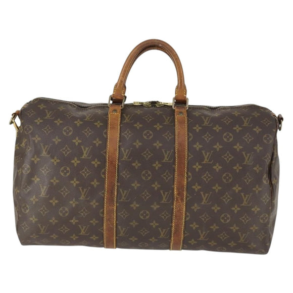 LOUIS VUITTON Monogram Keepall Bandouliere 50 Boston Bag M41416 LV Auth 171949