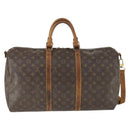 LOUIS VUITTON Monogram Keepall Bandouliere 50 Boston Bag M41416 LV Auth 171949-2