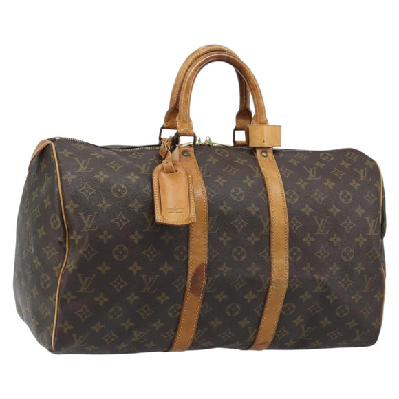 LOUIS VUITTON Monogram Keepall 45 Boston Bag M41428 LV Auth 171950