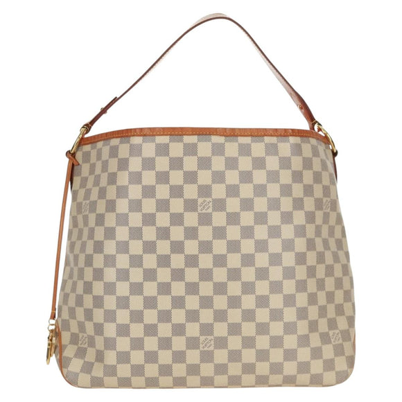 LOUIS VUITTON Damier Azur Delightful MM Shoulder Bag N41448 LV Auth 171963V