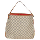 LOUIS VUITTON Damier Azur Delightful MM Shoulder Bag N41448 LV Auth 171963V-2