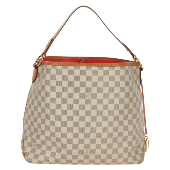 LOUIS VUITTON Damier Azur Delightful MM Shoulder Bag N41448 LV Auth 171963V