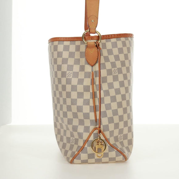 LOUIS VUITTON Damier Azur Delightful MM Shoulder Bag N41448 LV Auth 171963V