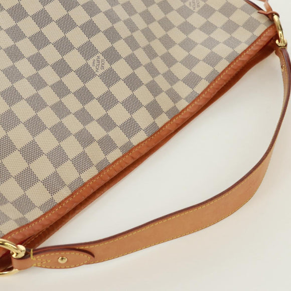 LOUIS VUITTON Damier Azur Delightful MM Shoulder Bag N41448 LV Auth 171963V