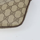 GUCCI GG Supreme Web Sherry Line Bag PVC Beige Gold 904 02 047 Auth 171964-10