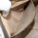 GUCCI GG Supreme Web Sherry Line Bag PVC Beige Gold 904 02 047 Auth 171964-21