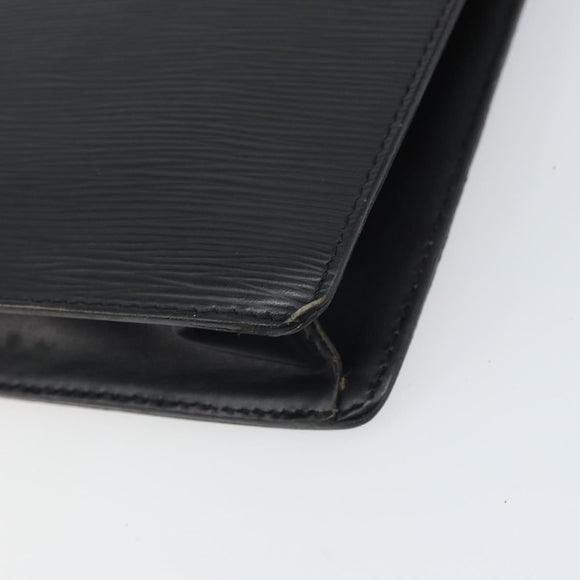 LOUIS VUITTON Epi Pochette Homme Clutch Bag Black M52522 LV Auth 171980