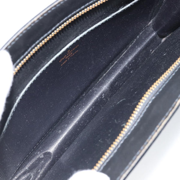 LOUIS VUITTON Epi Pochette Homme Clutch Bag Black M52522 LV Auth 171980