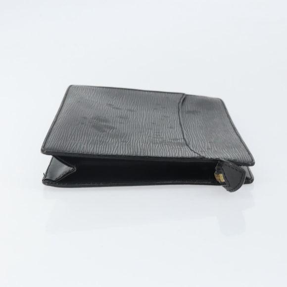 LOUIS VUITTON Epi Pochette Homme Clutch Bag Black M52522 LV Auth 171980