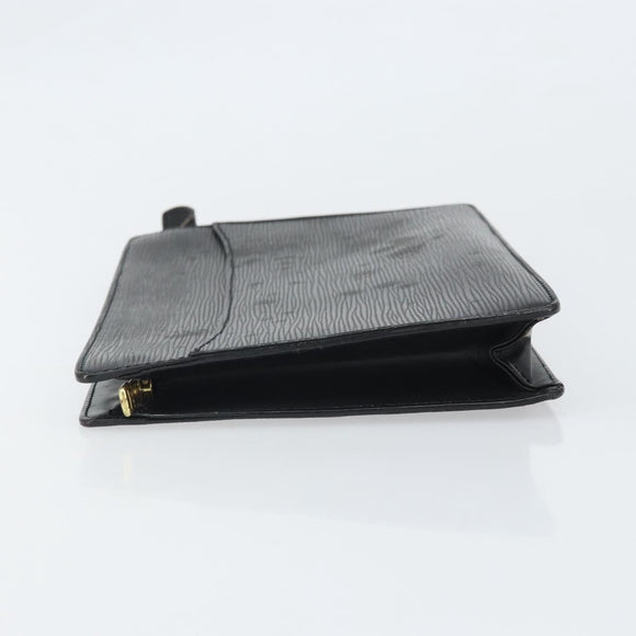 LOUIS VUITTON Epi Pochette Homme Clutch Bag Black M52522 LV Auth 171980