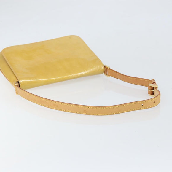 LOUIS VUITTON Monogram Vernis Thompson Street Bag Beige M91301 LV Auth 171983