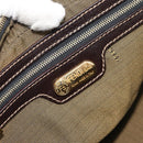 FENDI Zucca Canvas Schultertasche Schwarz Braun Auth 171985-19