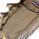 FENDI Zucca Canvas Schultertasche Schwarz Braun Auth 171985-11