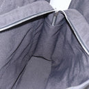 HERMES Her Line Tote MM Hand Bag Canvas Gray Silver Auth 171986-17