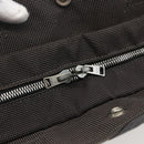 HERMES Her Line Tote MM Hand Bag Canvas Gray Silver Auth 171988-14