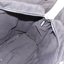 HERMES Her Line Tote MM Hand Bag Canvas Gray Silver Auth 171988-16