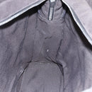 HERMES Her Line Tote MM Hand Bag Canvas Gray Silver Auth 171988-17