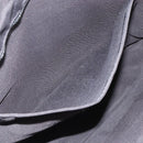 HERMES Her Line Tote MM Hand Bag Canvas Gray Silver Auth 171988-18