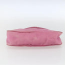 PRADA Accessory Pouch Nylon Pink Silver Auth 171998-5