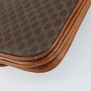 CELINE Macadam Canvas Shoulder Bag PVC Leather Brown Gold Auth 172001-13