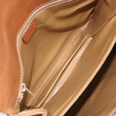 CELINE Macadam Canvas Shoulder Bag PVC Leather Brown Gold Auth 172001-17