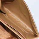 CELINE Macadam Canvas Shoulder Bag PVC Leather Brown Gold Auth 172001-22