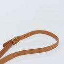 CELINE Macadam Canvas Shoulder Bag PVC Leather Brown Gold Auth 172001-8