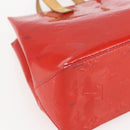 LOUIS VUITTON Monogram Vernis Reade PM Hand Bag Red Rouge M91088 LV Auth 172005-15