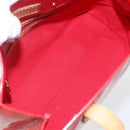 LOUIS VUITTON Monogram Vernis Reade PM Hand Bag Red Rouge M91088 LV Auth 172005-10