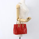 LOUIS VUITTON Monogram Vernis Reade PM Hand Bag Red Rouge M91088 LV Auth 172005-21