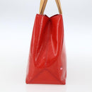LOUIS VUITTON Monogram Vernis Reade PM Hand Bag Red Rouge M91088 LV Auth 172005-4